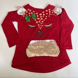 Holiday Time Sequin Pocket Christmas Sweater